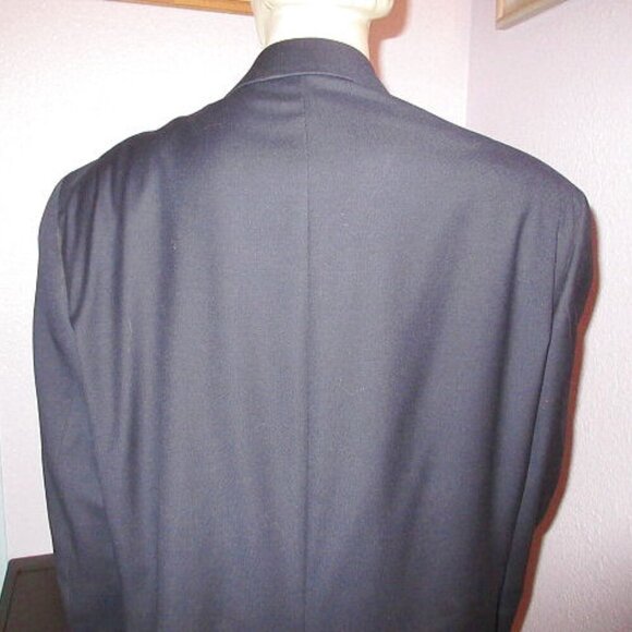 Michael Kors Men's Wool Suit Jacket Blazer Size 46L Navy Luxury Sport Coat NWT - Picture 9 of 12